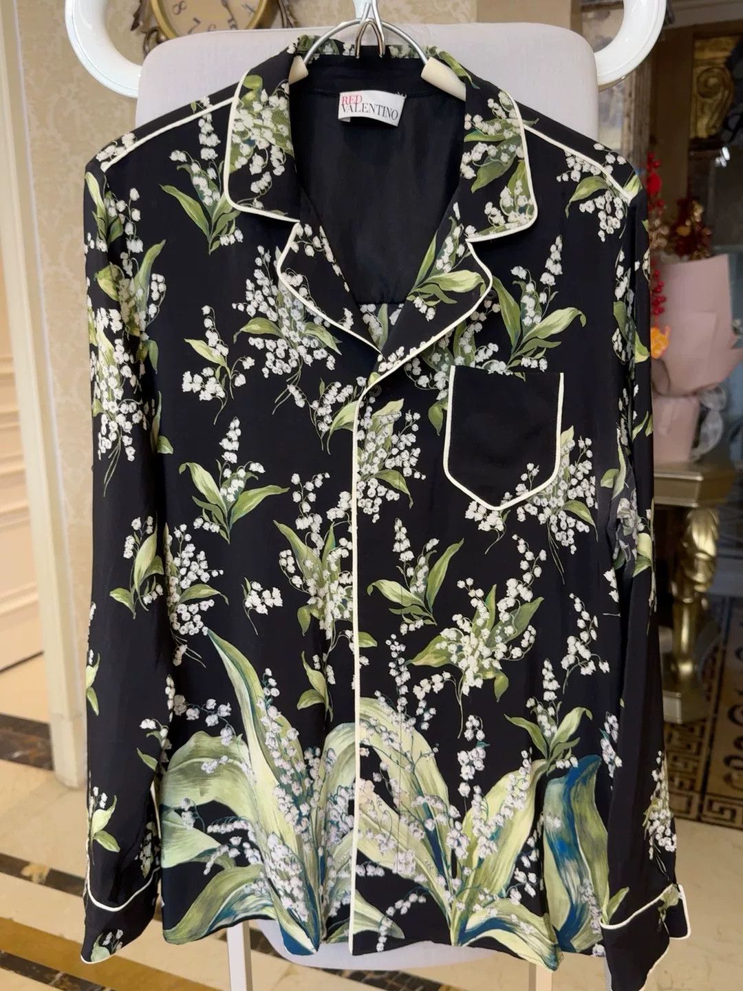 Valentino ERA VALENTINO Silk Shirt Pants Set Size US 38 / EU 54 - 2 Thumbnail