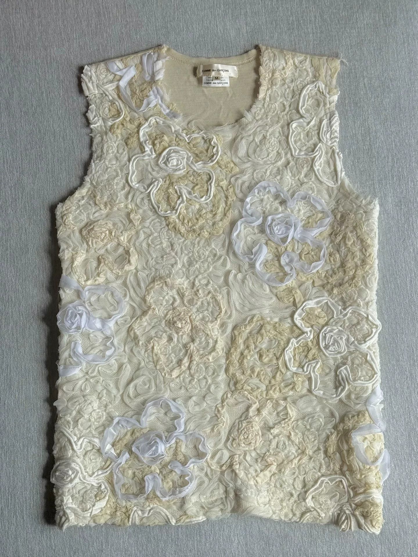 Comme des Garcons COMME des GARCONS Rose Sleeveless Top Size US M / EU 48-50 / 2 - 2 Thumbnail