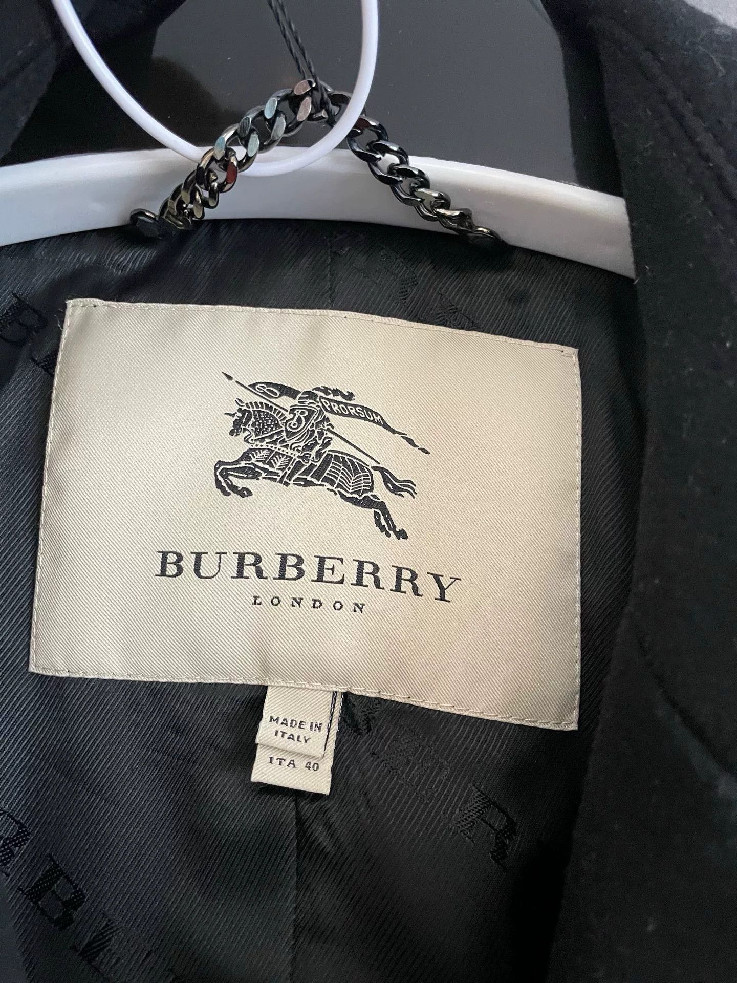 Burberry Burberry Black Wool Coat UK8 Size US M / EU 48-50 / 2 - 3 Thumbnail
