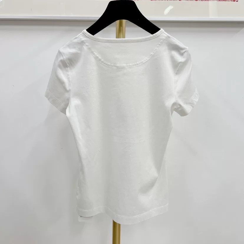 Hermes Hermès White Letter Short Sleeve T-Shirt Size US XS / EU 42 / 0 - 7 Thumbnail