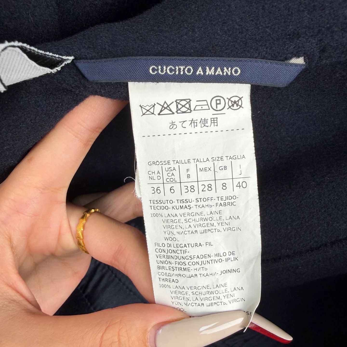 Max Mara maxmara navy hooded coat size 40 Size US M / EU 48-50 / 2 - 5 Thumbnail