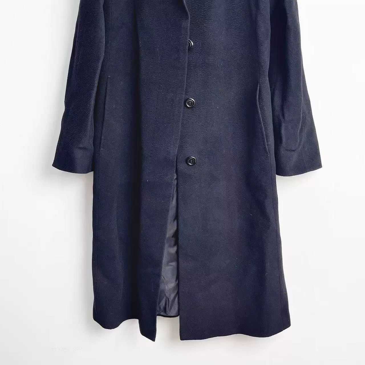 Max Mara MaxMara Black Wool Long Coat Size US M / EU 48-50 / 2 - 4 Thumbnail