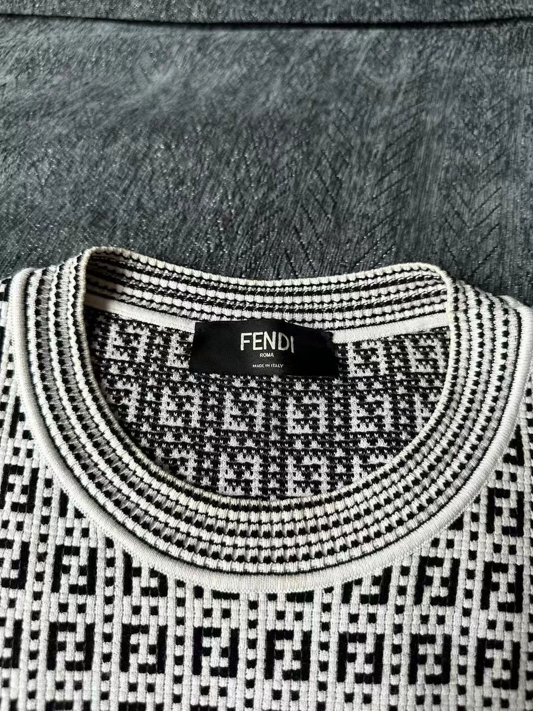 Fendi Fendi All-over Print Knit Sweater Size US XL / EU 56 / 4 - 3 Thumbnail