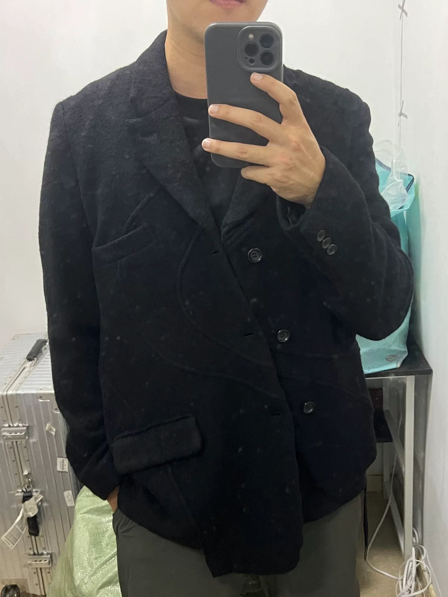 Comme des Garcons Comme des Garcons Asymmetric Wool Jacket Size US L / EU 52-54 / 3 - 3 Thumbnail