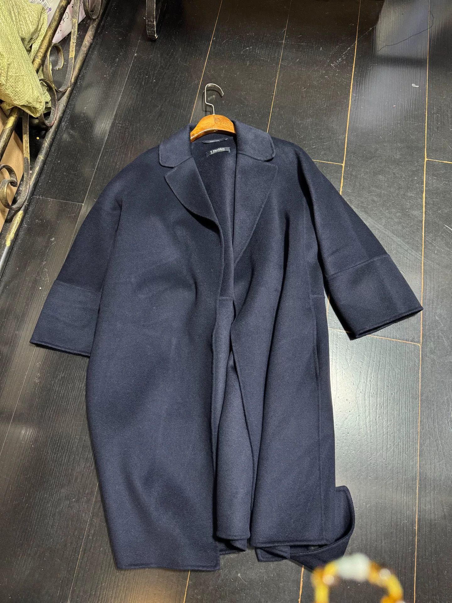 Max Mara Pure Wool Collared Tie Coat Size US S / EU 44-46 / 1 - 2 Thumbnail