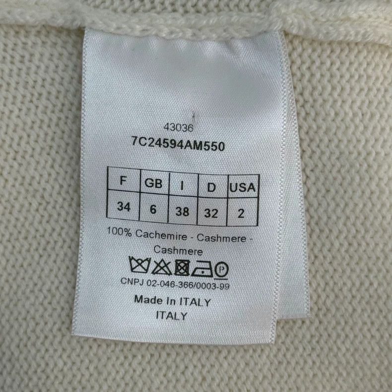 Dior Dior Beige Cashmere Lantern Sleeve Sweater Size US S / EU 44-46 / 1 - 6 Thumbnail