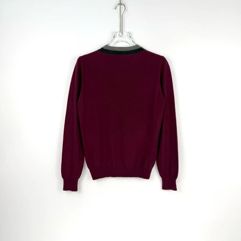 Hermes Hermes Burgundy Cashmere Sweater M Size US M / EU 48-50 / 2 - 4 Thumbnail