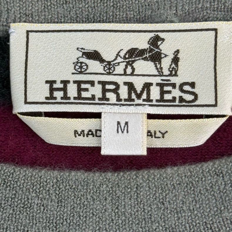 Hermes Hermes Burgundy Cashmere Sweater M Size US M / EU 48-50 / 2 - 5 Thumbnail