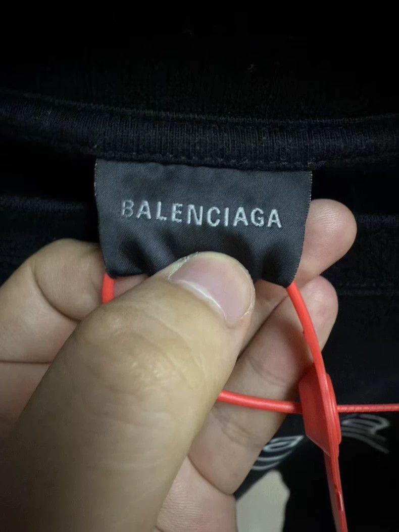 Balenciaga Balenciaga Black Distressed Graffiti Coke Tee Size US M / EU 48-50 / 2 - 3 Thumbnail
