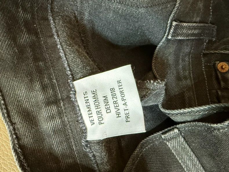 Vetements Vetements Washed Black Patchwork Jeans Size US 32 / EU 48 - 4 Thumbnail