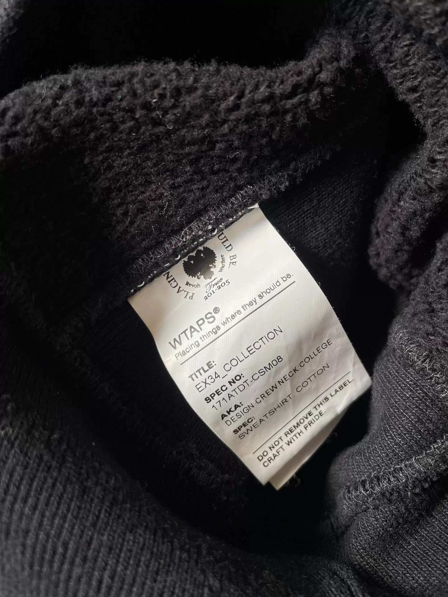 Wtaps WTAPS 17SS Crewneck Sweatshirt Black Gold Size US L / EU 52-54 / 3 - 3 Thumbnail