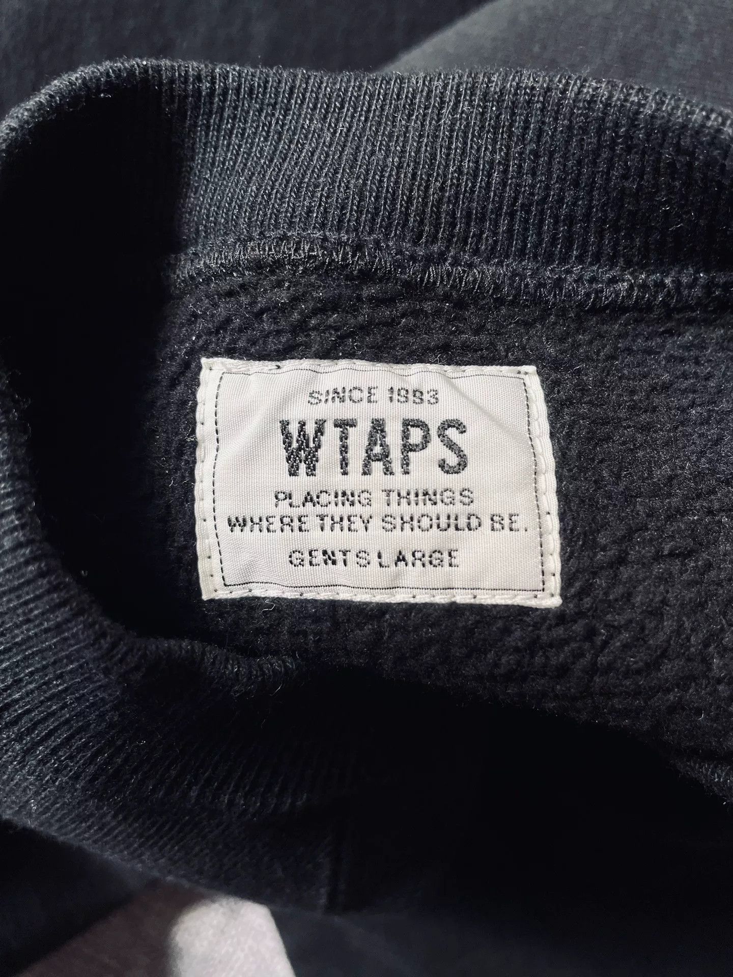 Wtaps WTAPS 17SS Crewneck Sweatshirt Black Gold Size US L / EU 52-54 / 3 - 5 Thumbnail