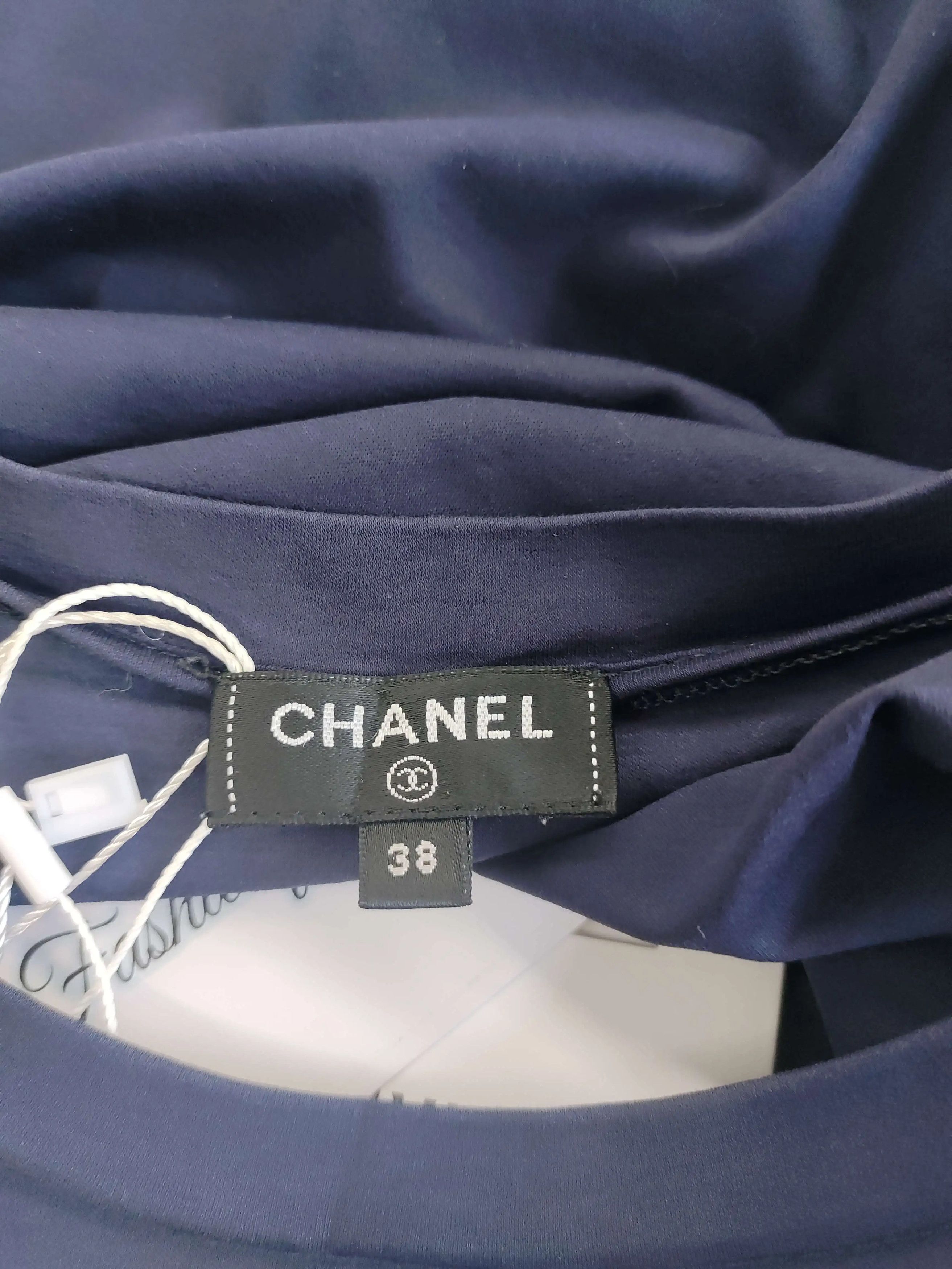 Chanel chanel velvet print short sleeve t-shirt Size US M / EU 48-50 / 2 - 3 Thumbnail