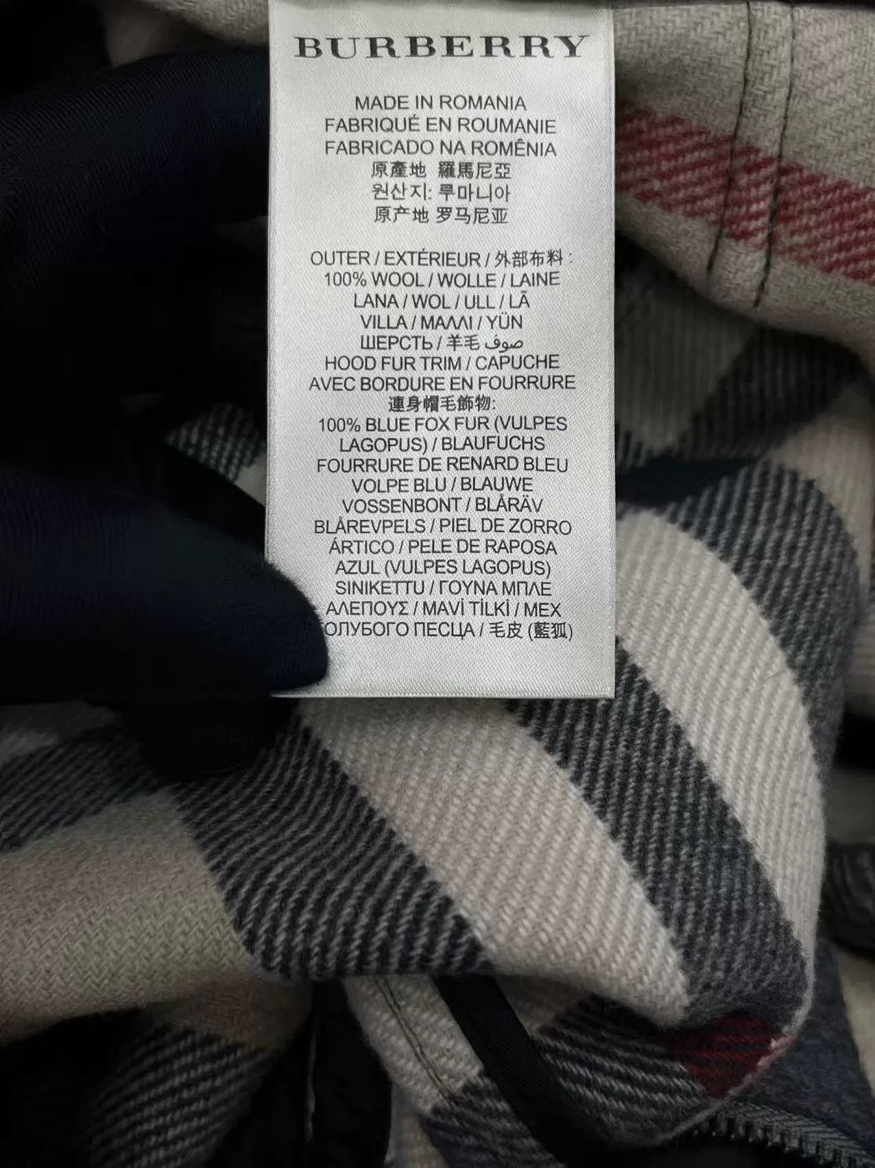 Burberry Burberry Gray Wool Coat with Fur Collar Size US XS / EU 42 / 0 - 5 Thumbnail