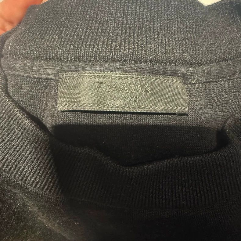 Prada Prada Black Sweatshirt XL Size US XL / EU 56 / 4 - 7 Thumbnail