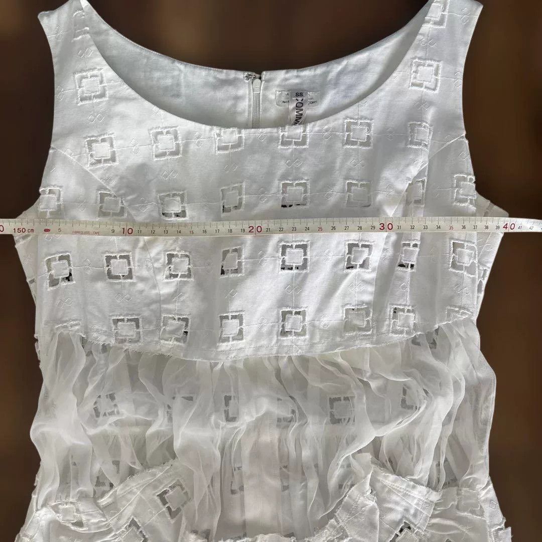 Comme des Garcons COMME des GARCONS White Paneled Dress Size US 36 / EU 52 - 8 Thumbnail