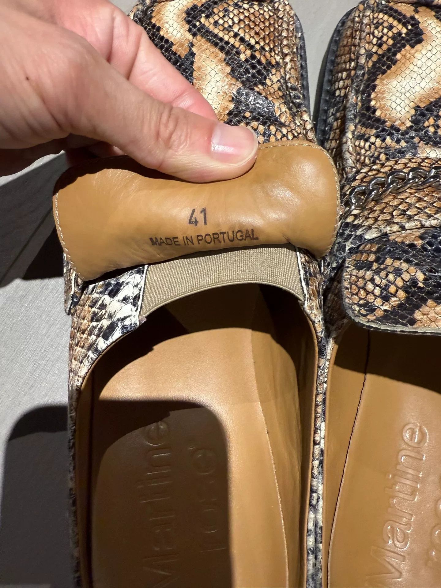 Martine Rose Martine Rose Snake Print Leather Mules Size US 8.5 / EU 41-42 - 4 Thumbnail