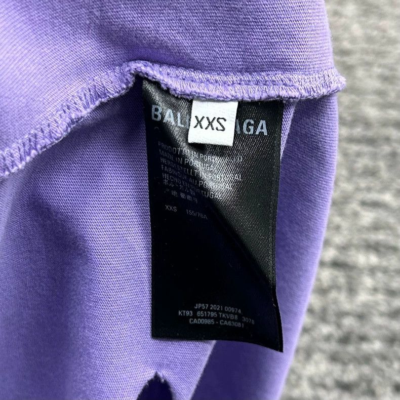 Balenciaga Balenciaga Distressed Logo Short Sleeve Tee Size US XXS / EU 40 - 5 Thumbnail