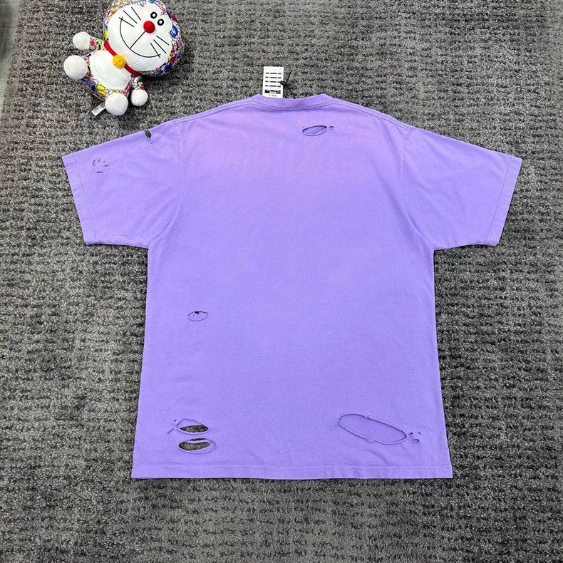 Balenciaga Balenciaga Distressed Logo Short Sleeve Tee Size US XXS / EU 40 - 2 Thumbnail