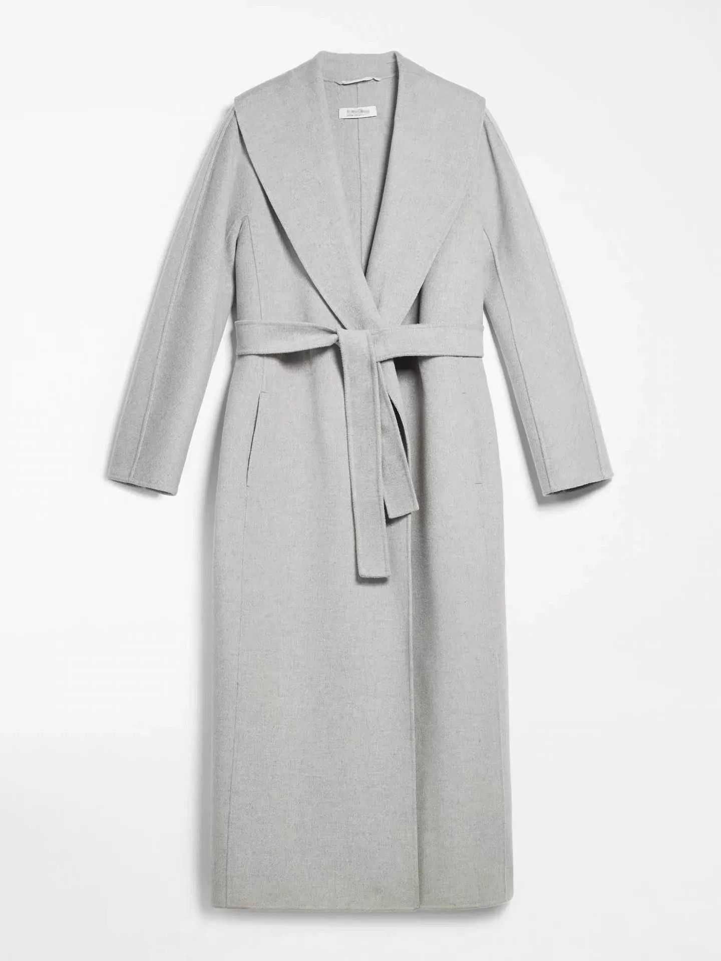 Max Mara maxmara gray wool coat with belt Size US M / EU 48-50 / 2 - 7 Thumbnail