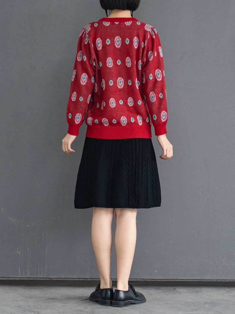 Kenzo KENZO 1982AW Pink Circle Knit Vintage Size US M / EU 48-50 / 2 - 4 Thumbnail