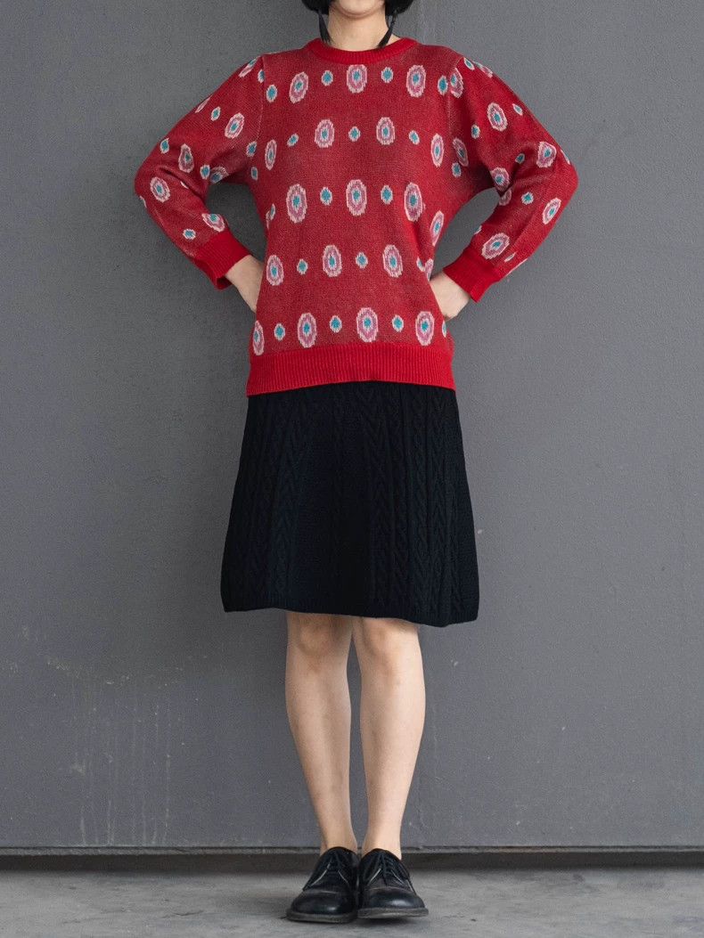 Kenzo KENZO 1982AW Pink Circle Knit Vintage Size US M / EU 48-50 / 2 - 3 Thumbnail
