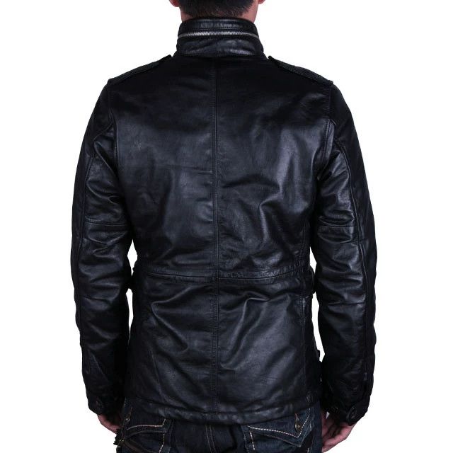 Neighborhood NBHD Leather M-65 Military Jacket Size US S / EU 44-46 / 1 - 9 Thumbnail