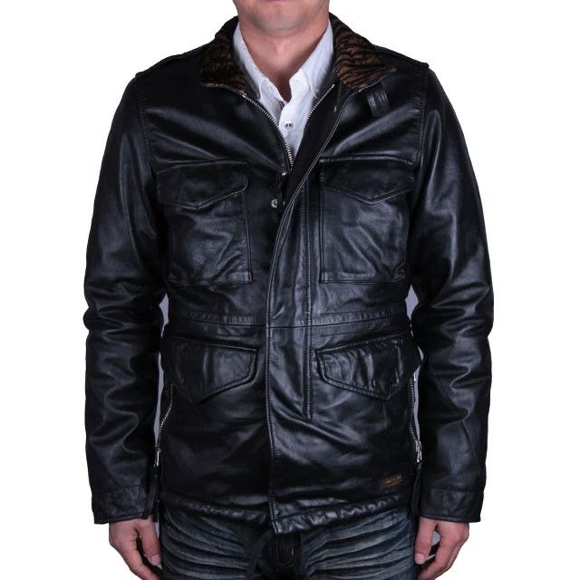 Neighborhood NBHD Leather M-65 Military Jacket Size US S / EU 44-46 / 1 - 7 Thumbnail