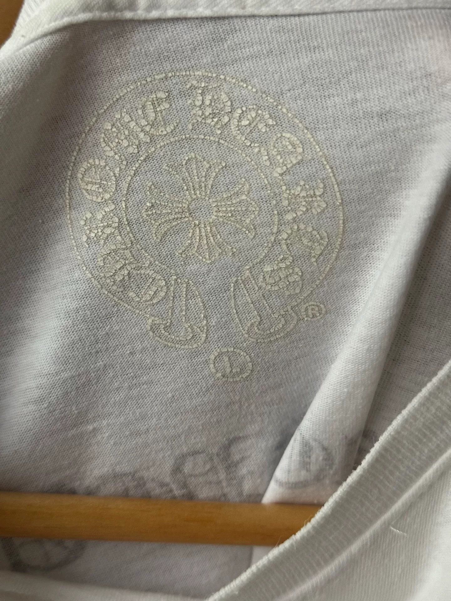Chrome Hearts Chrome Hearts White Sanskrit Back Print Tee Size US L / EU 52-54 / 3 - 5 Thumbnail