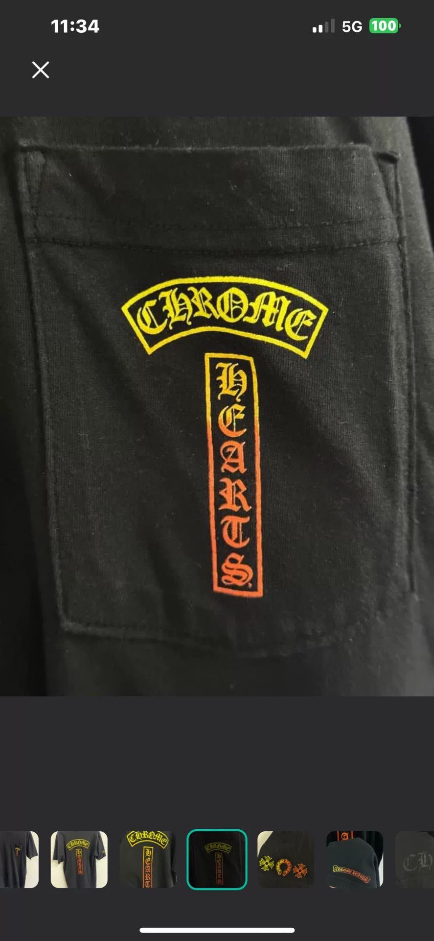 Chrome Hearts Chrome Hearts Gradient Sanskrit Short Sleeve Size US L / EU 52-54 / 3 - 3 Thumbnail