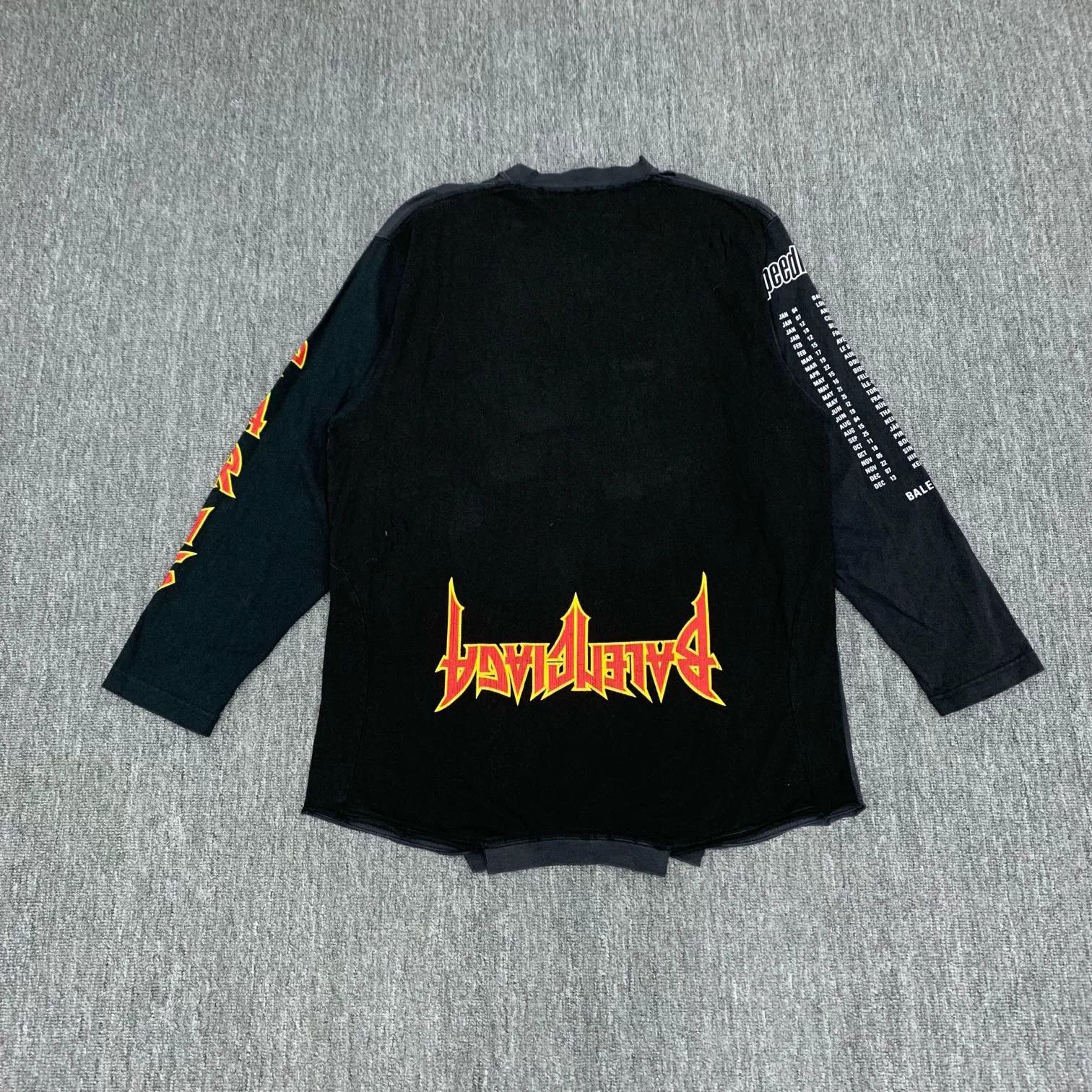 Balenciaga Balenciaga Black Inverted Logo Longsleeve Size US XS / EU 42 / 0 - 2 Thumbnail
