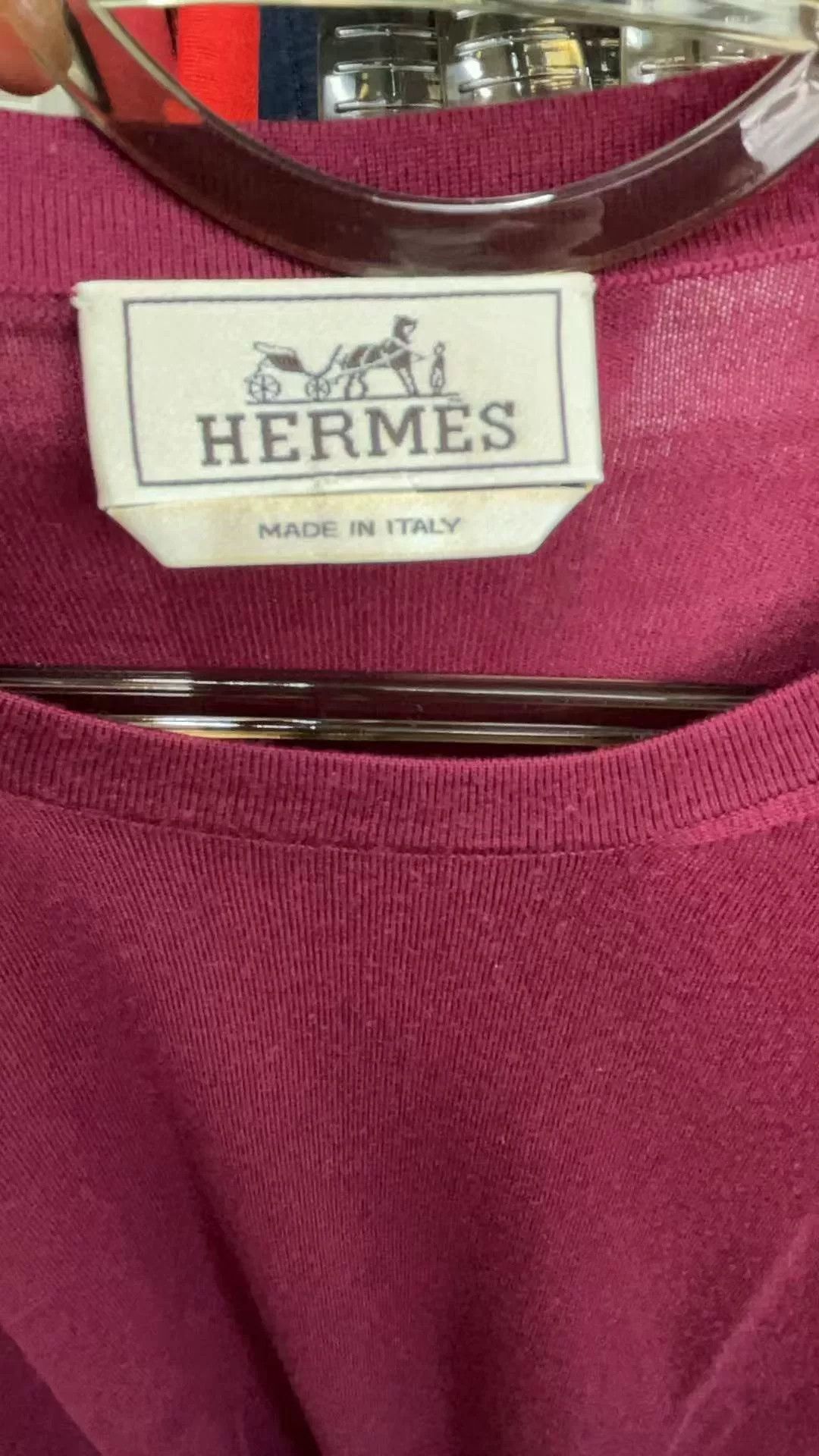 Hermes Hermes Wool Knit Leather Panel Long Sleeve T-shirt Size US XXL / EU 58 / 5 - 5 Thumbnail