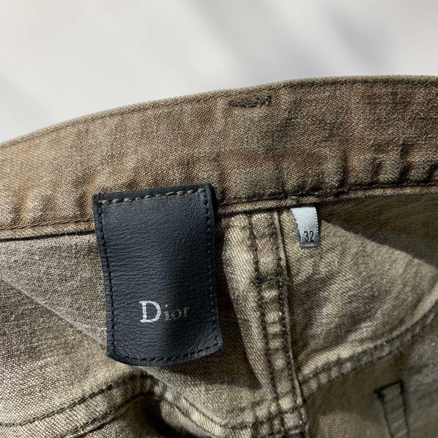 Dior Dior Brown Distressed Straight Denim Pants Size US 32 / EU 48 - 2 Thumbnail