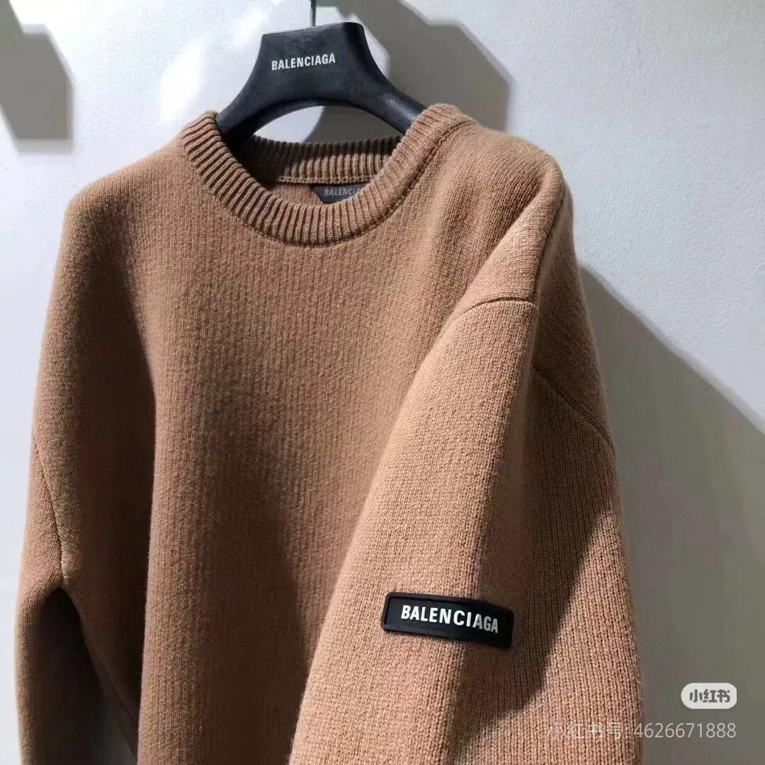 Balenciaga Balenciaga Wool Ribbed Crewneck Sweater Size US M / EU 48-50 / 2 - 2 Thumbnail