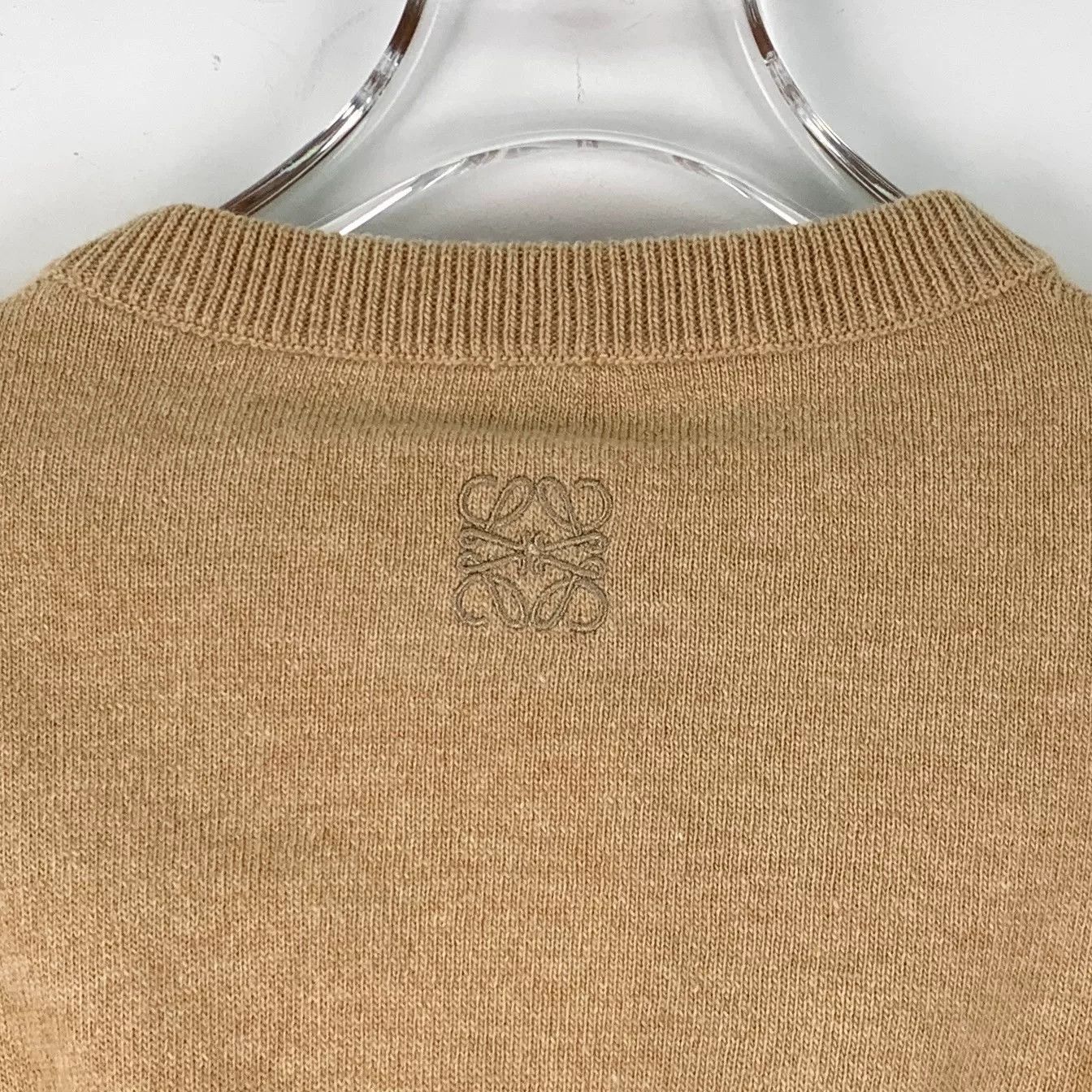 Loewe Loewe Brown Logo Backless Wool Sweater S Size US S / EU 44-46 / 1 - 5 Thumbnail