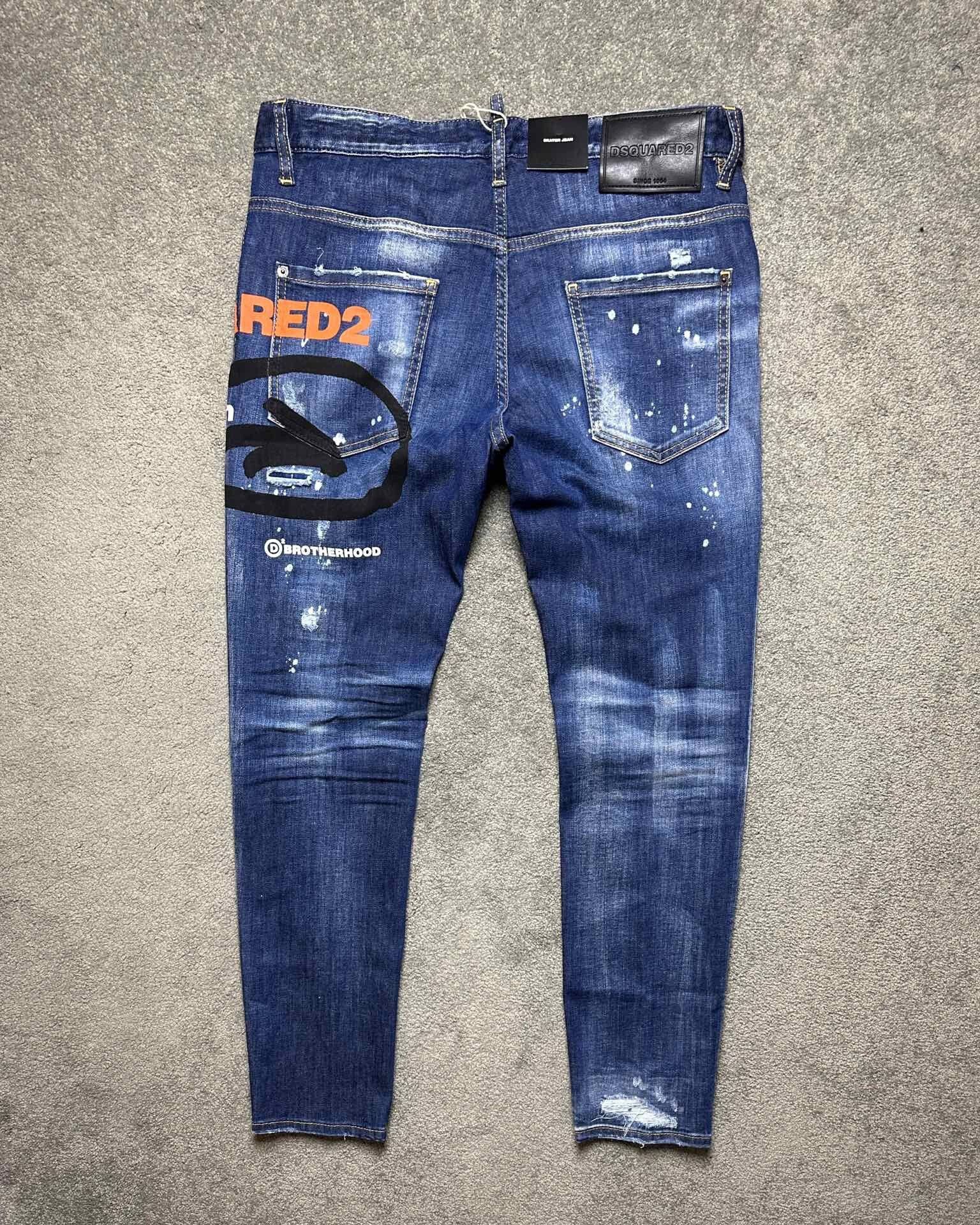 Dsquared2 Dsquared2 Skater Denim Jeans Graffiti Print Size US 44 / EU 60 - 2 Thumbnail