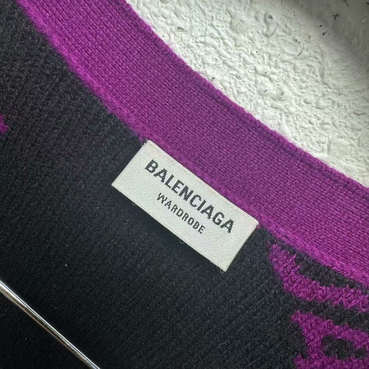 Balenciaga Balenciaga Rose Red Knitted Wool Long Cardigan Size US M / EU 48-50 / 2 - 4 Thumbnail