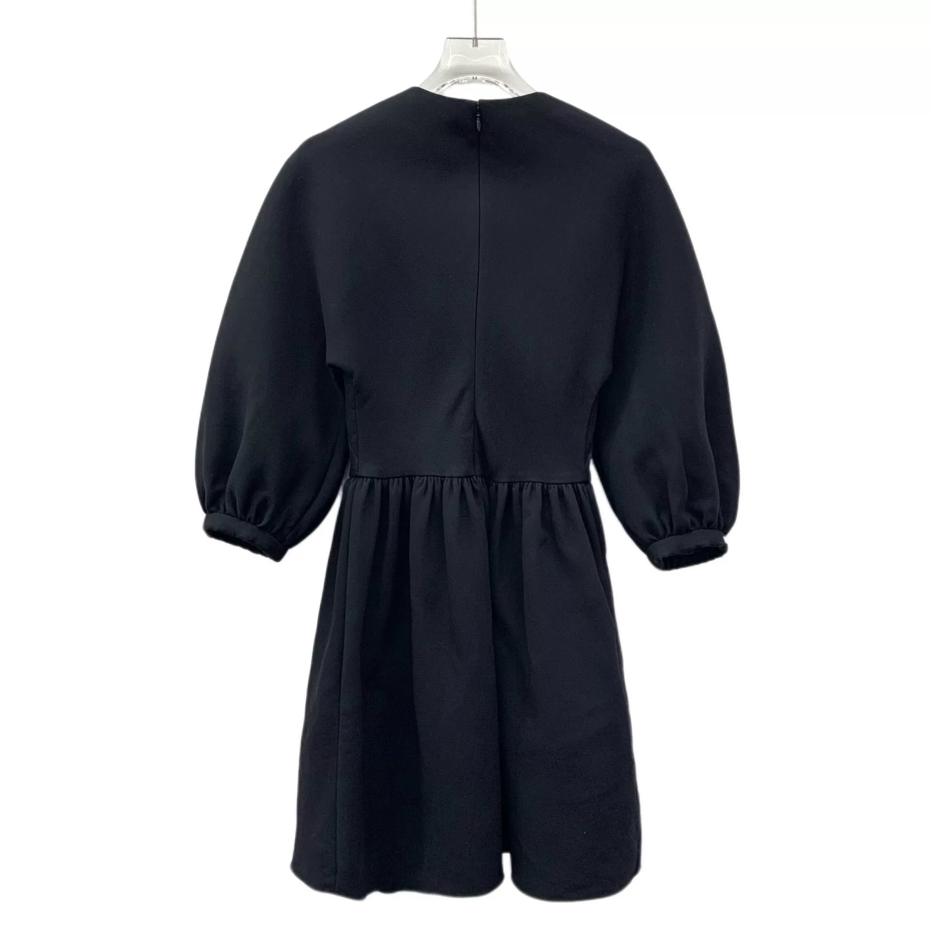 Dior Christian Dior Black Wool Dress Size US XXS / EU 40 - 2 Thumbnail