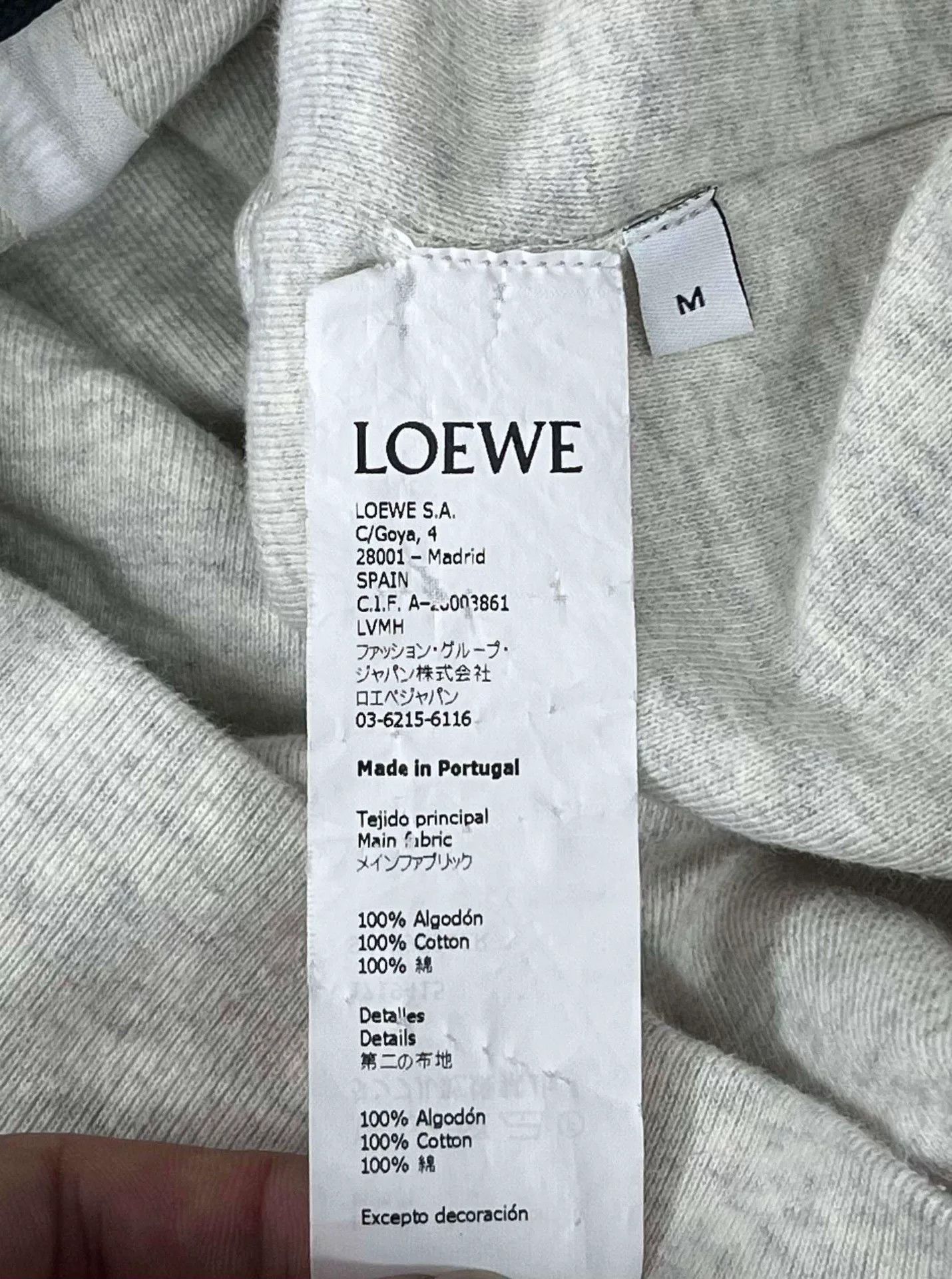 Loewe Loewe Gray Embroidered Logo Sweatshirt Size US M / EU 48-50 / 2 - 4 Thumbnail