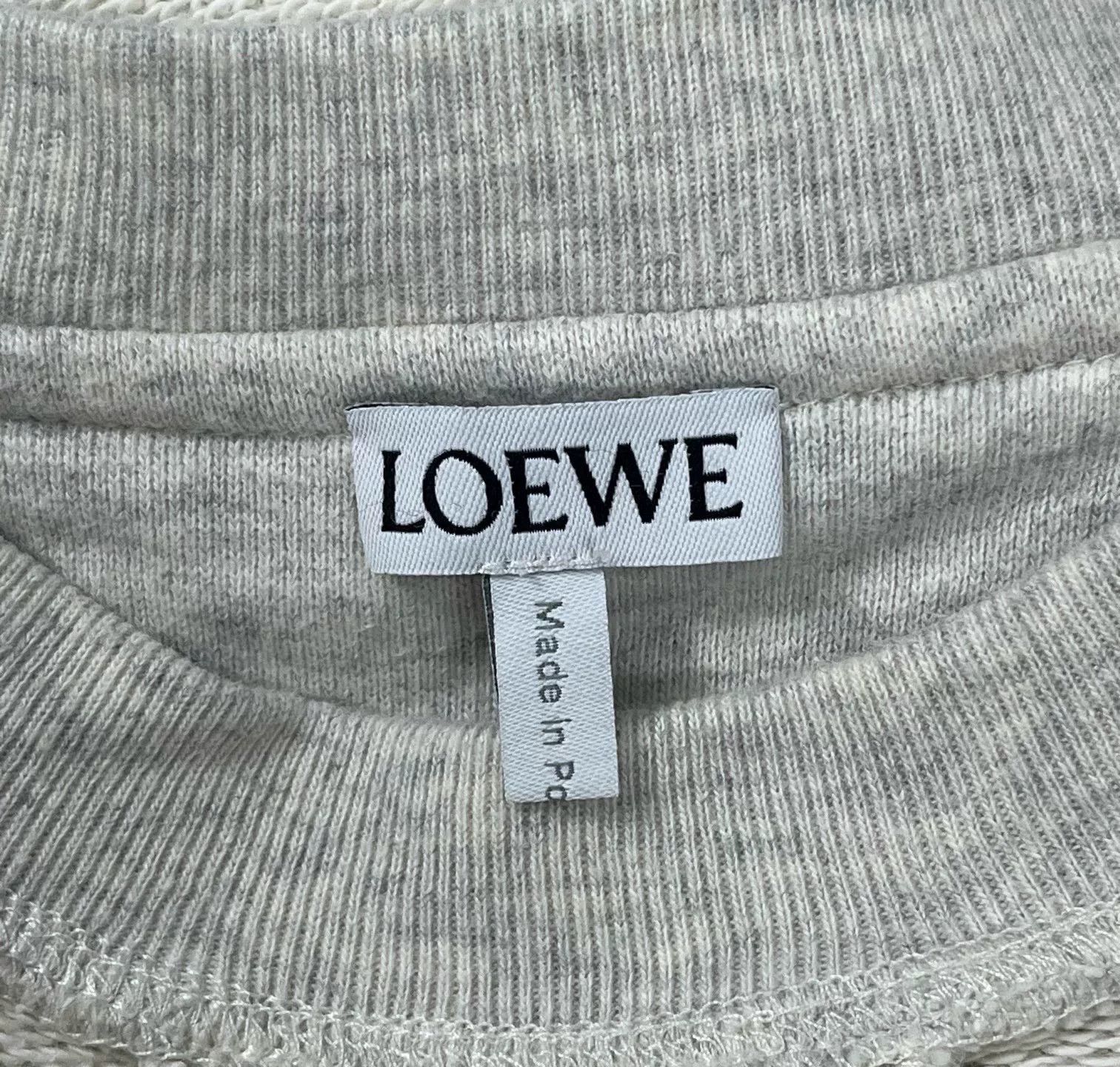 Loewe Loewe Gray Embroidered Logo Sweatshirt Size US M / EU 48-50 / 2 - 3 Thumbnail
