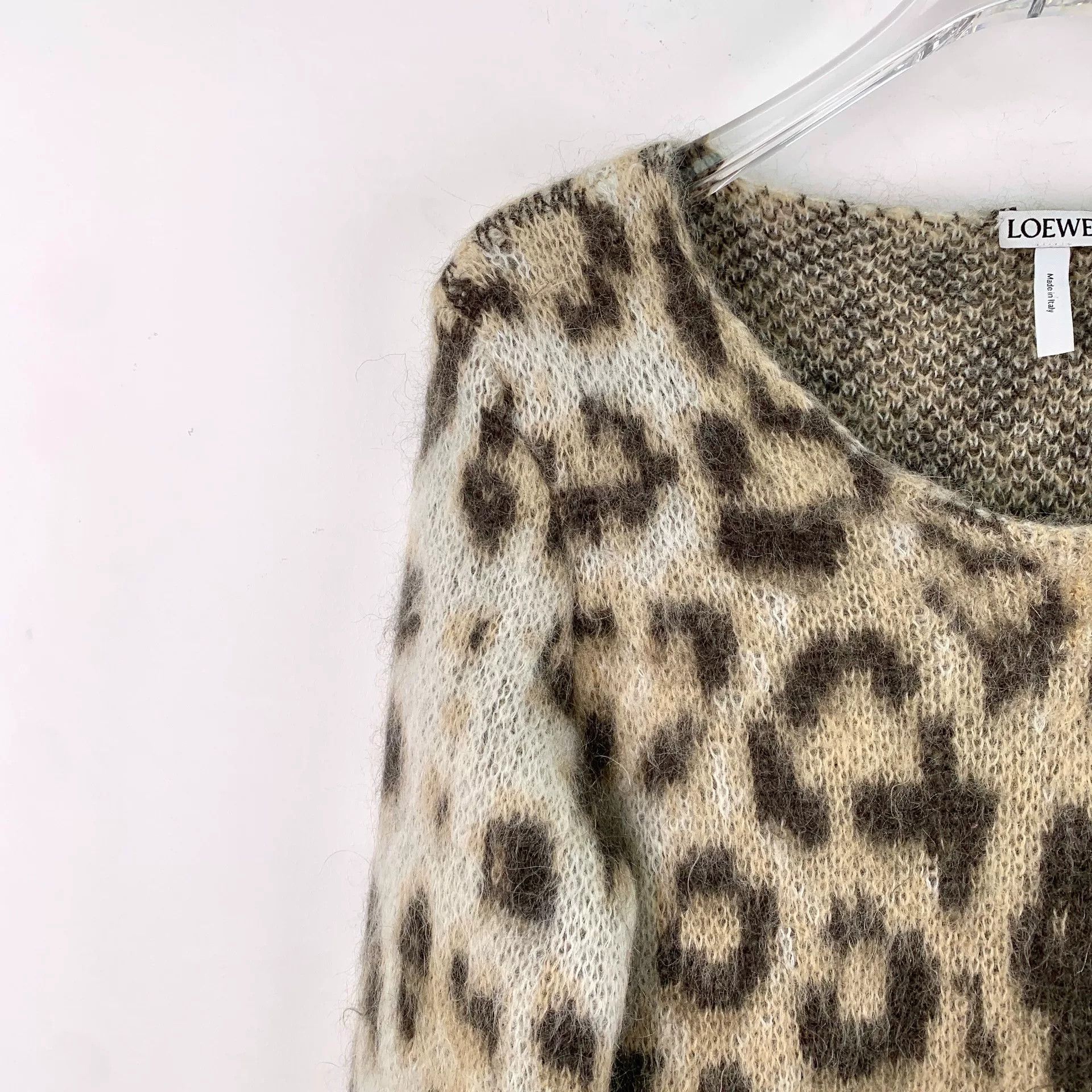 Loewe Loewe Brown Leopard Mohair Sweater XS Size US XS / EU 42 / 0 - 3 Thumbnail