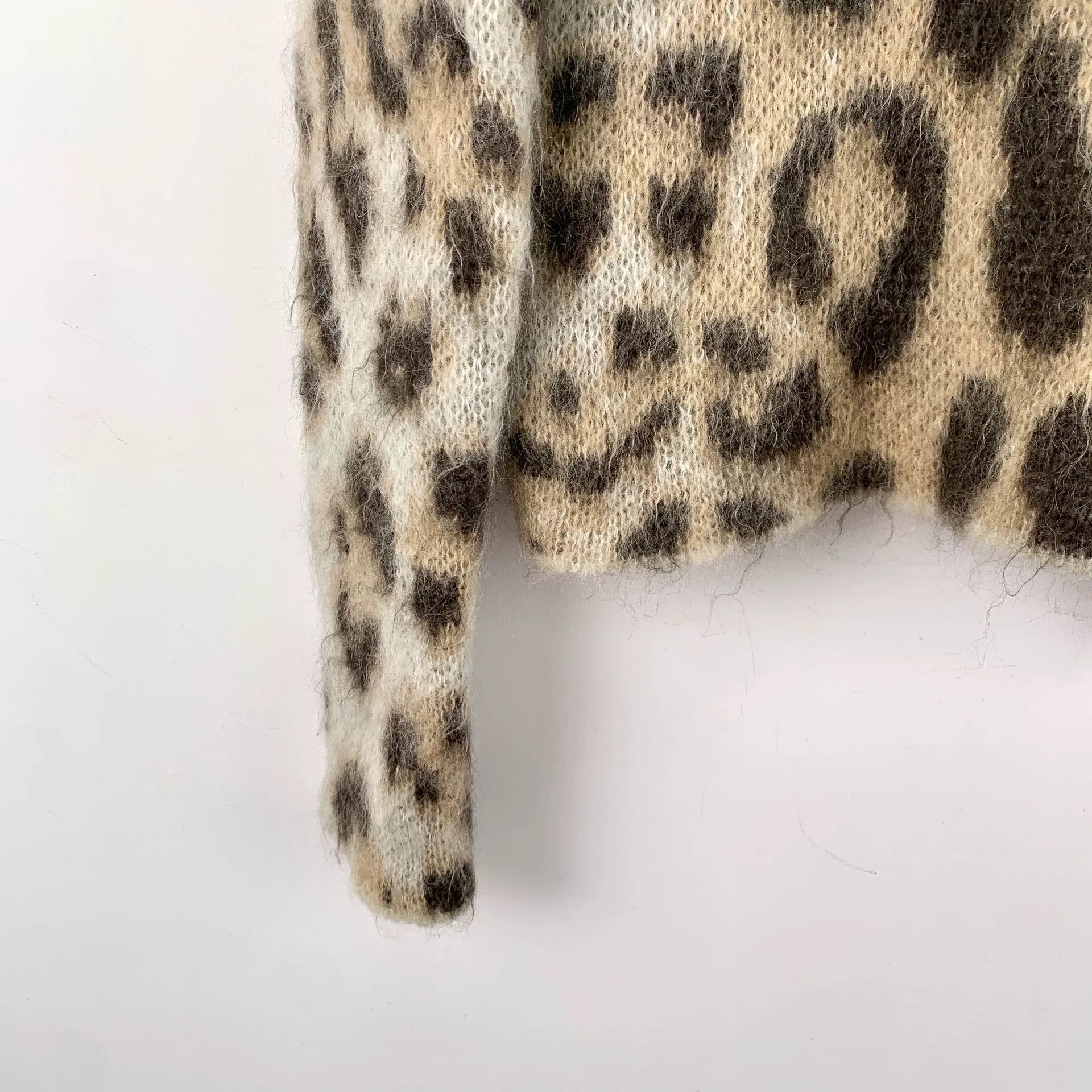 Loewe Loewe Brown Leopard Mohair Sweater XS Size US XS / EU 42 / 0 - 4 Thumbnail