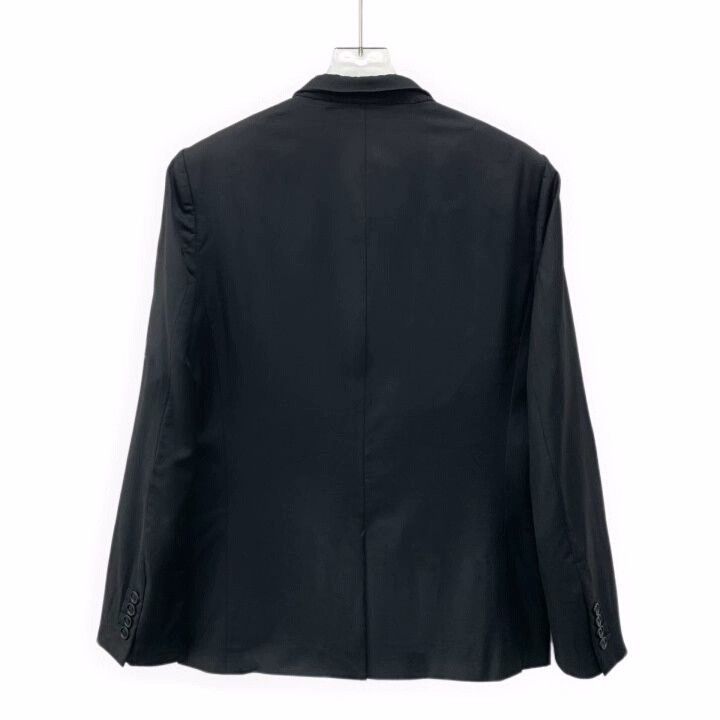 Dior Dior Black Wool Lapel Button Blazer Size US M / EU 48-50 / 2 - 2 Thumbnail