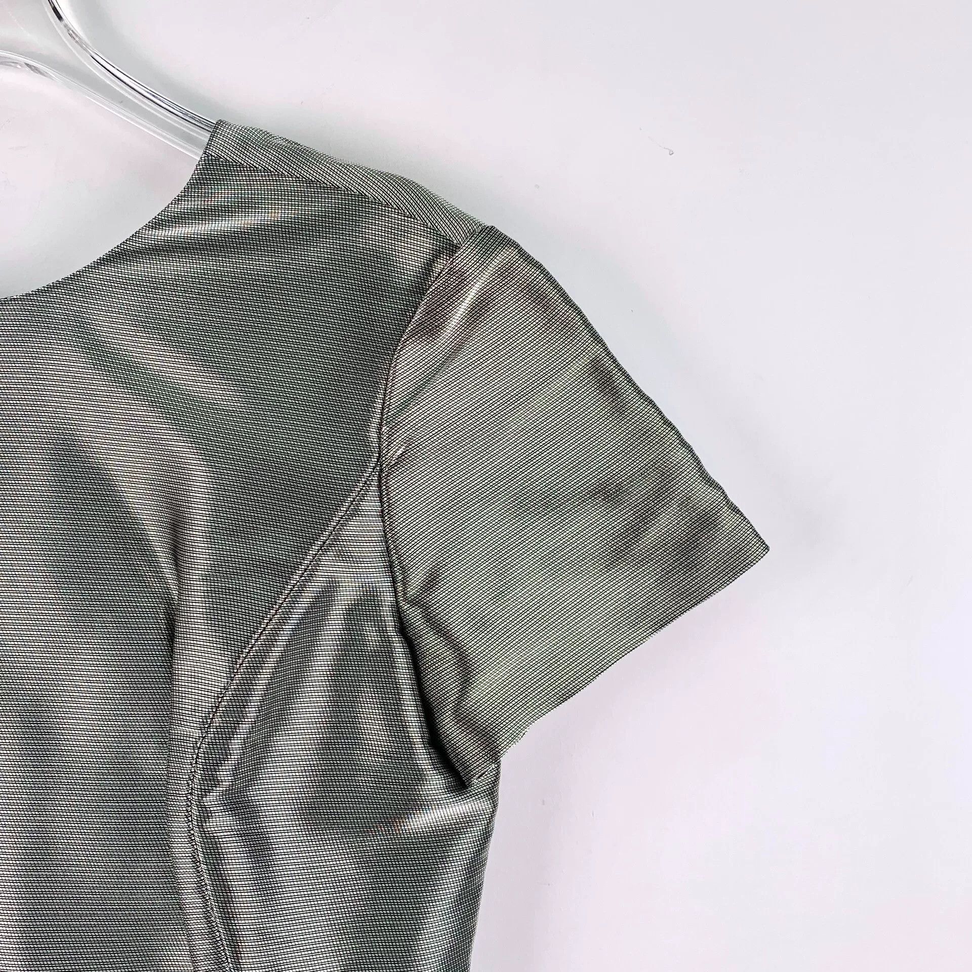 Dior silver futuristic short-sleeve dress by Dior Size US 36 / EU 52 - 3 Thumbnail