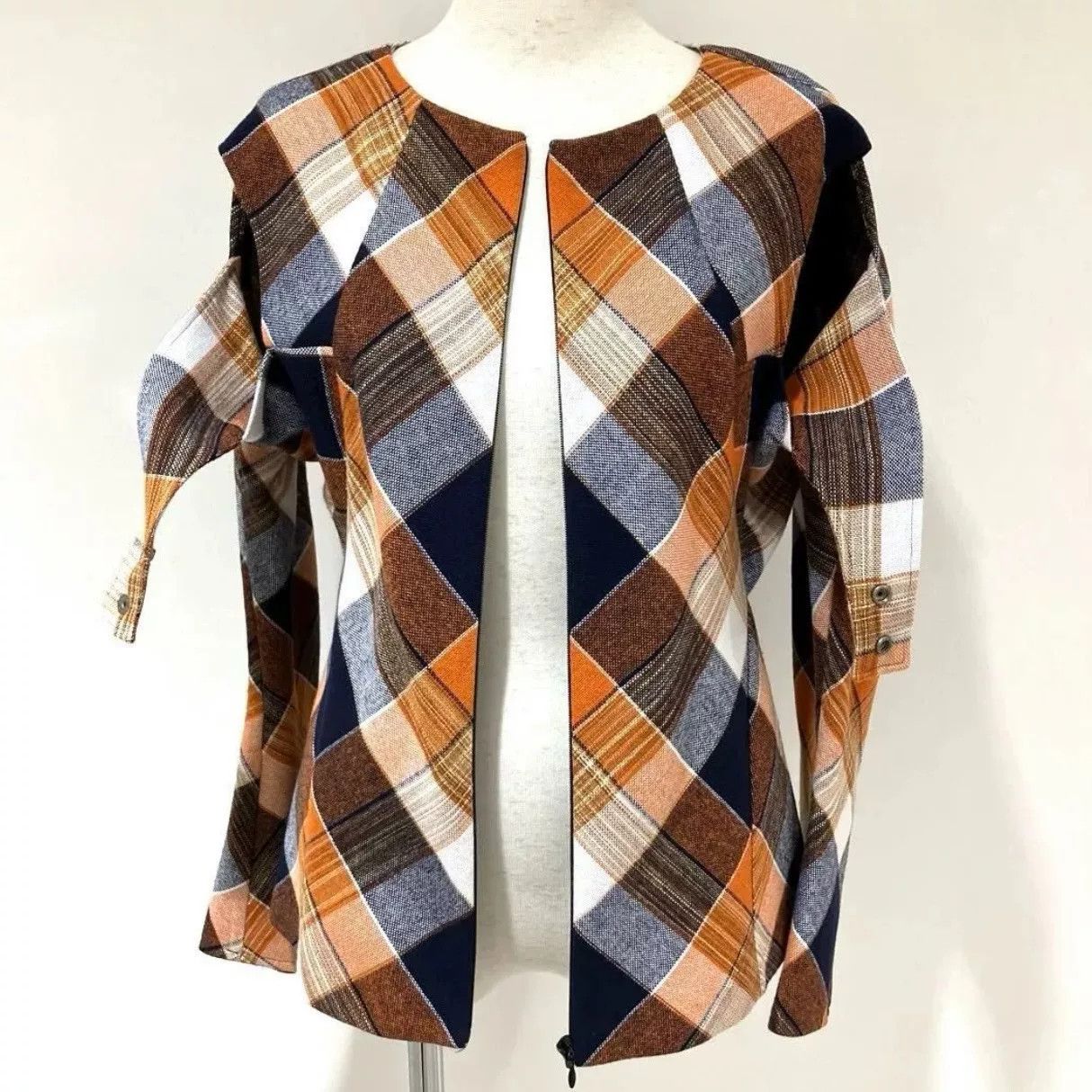 Junya Watanabe junya watanabe mixed wool blend plaid top Size US S / EU 44-46 / 1 - 7 Thumbnail