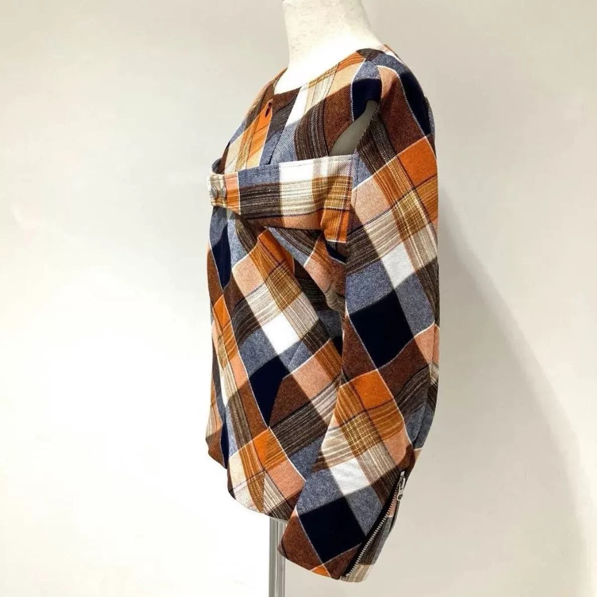 Junya Watanabe junya watanabe mixed wool blend plaid top Size US S / EU 44-46 / 1 - 4 Thumbnail