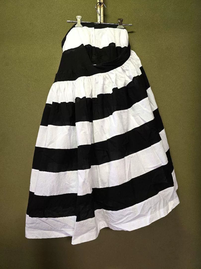 Junya Watanabe black and white striped skirt by junya watanabe Size US 27 - 2 Thumbnail