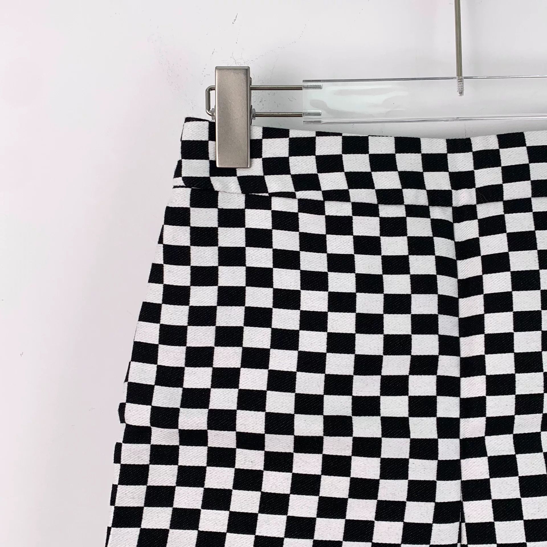 Dior dior black and white checkered cotton shorts Size US 34 / EU 50 - 3 Thumbnail