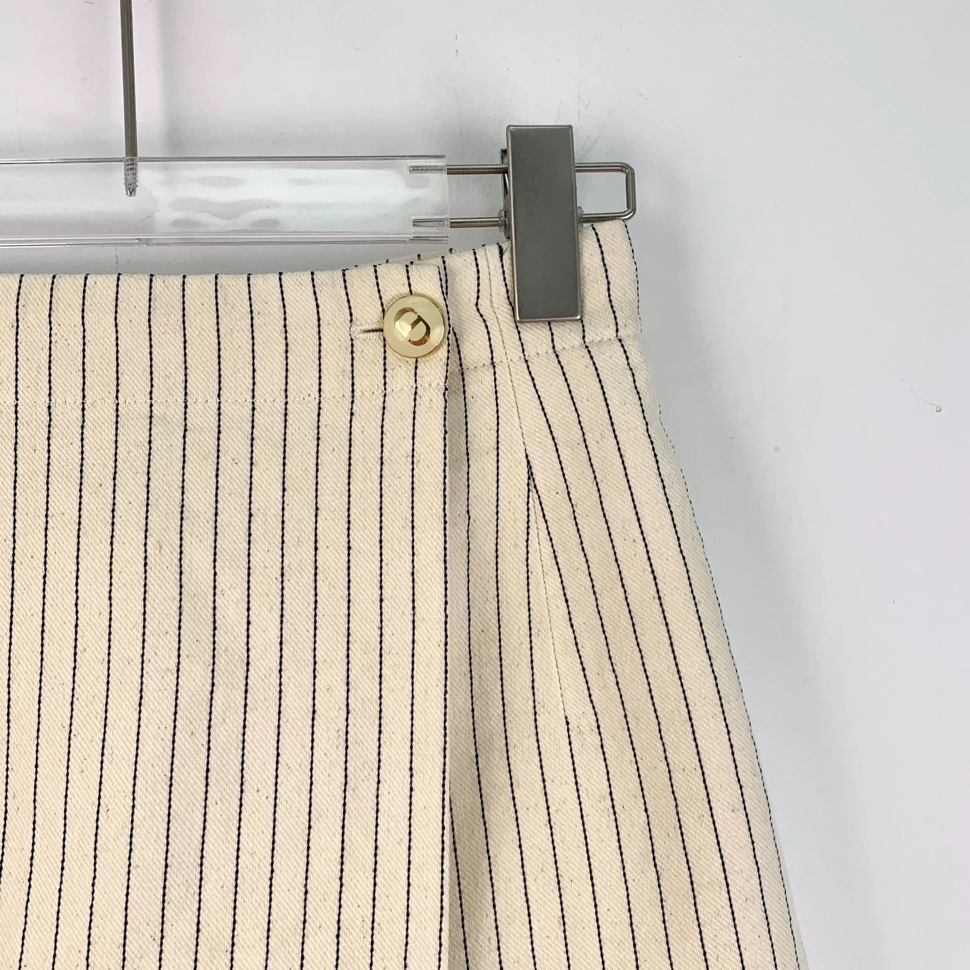 Dior dior beige striped cotton casual shorts Size US 34 / EU 50 - 3 Thumbnail