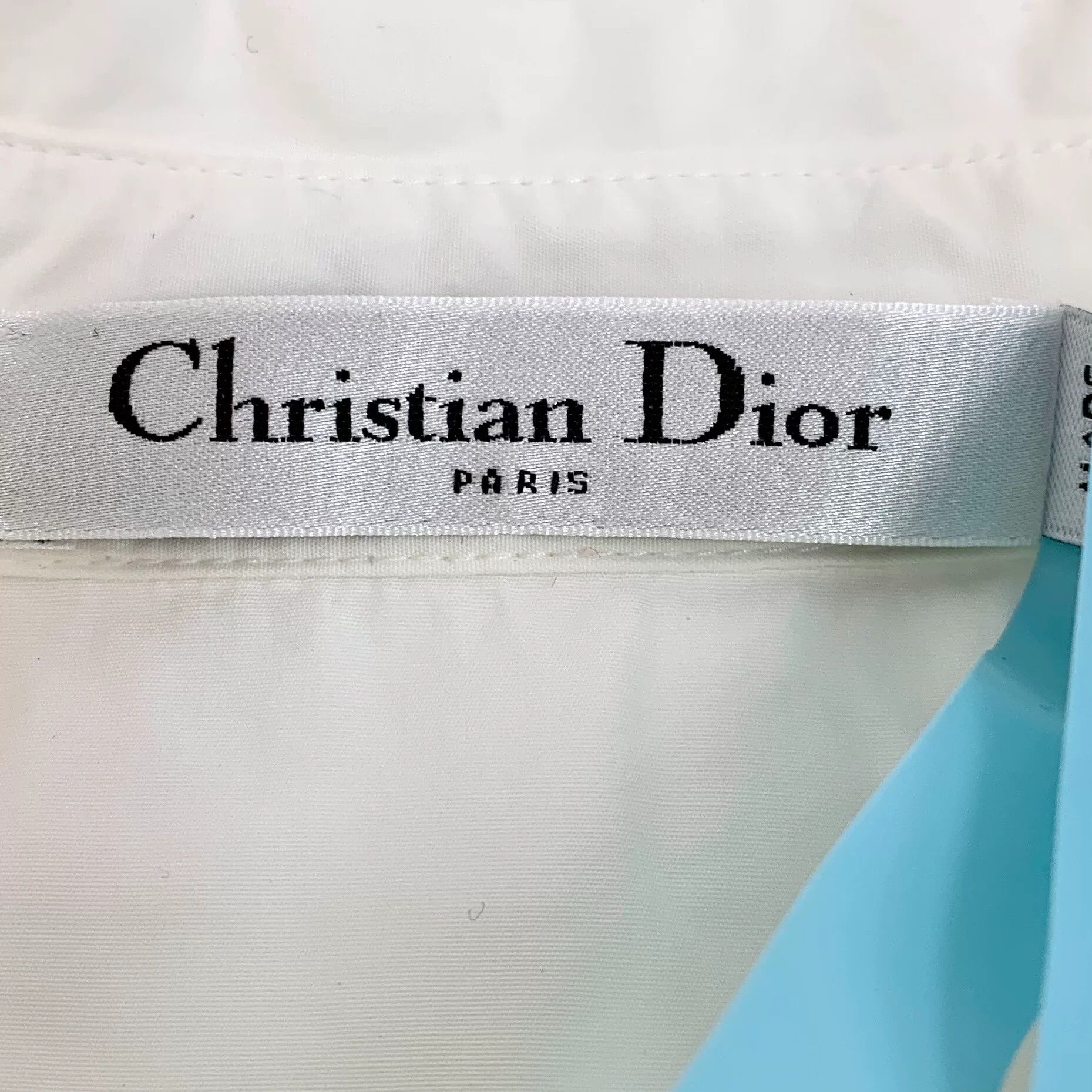 Dior white cotton shirt dress with irregular hem Size US S / EU 44-46 / 1 - 5 Thumbnail